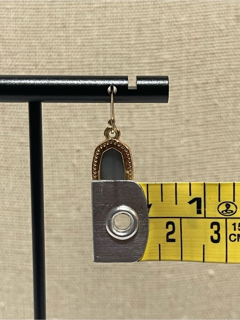 Kendra Scott Rose Gold Druzy Oval Drop Earrings - Picture 6 of 7